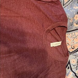 Canvas crew neck t shirt